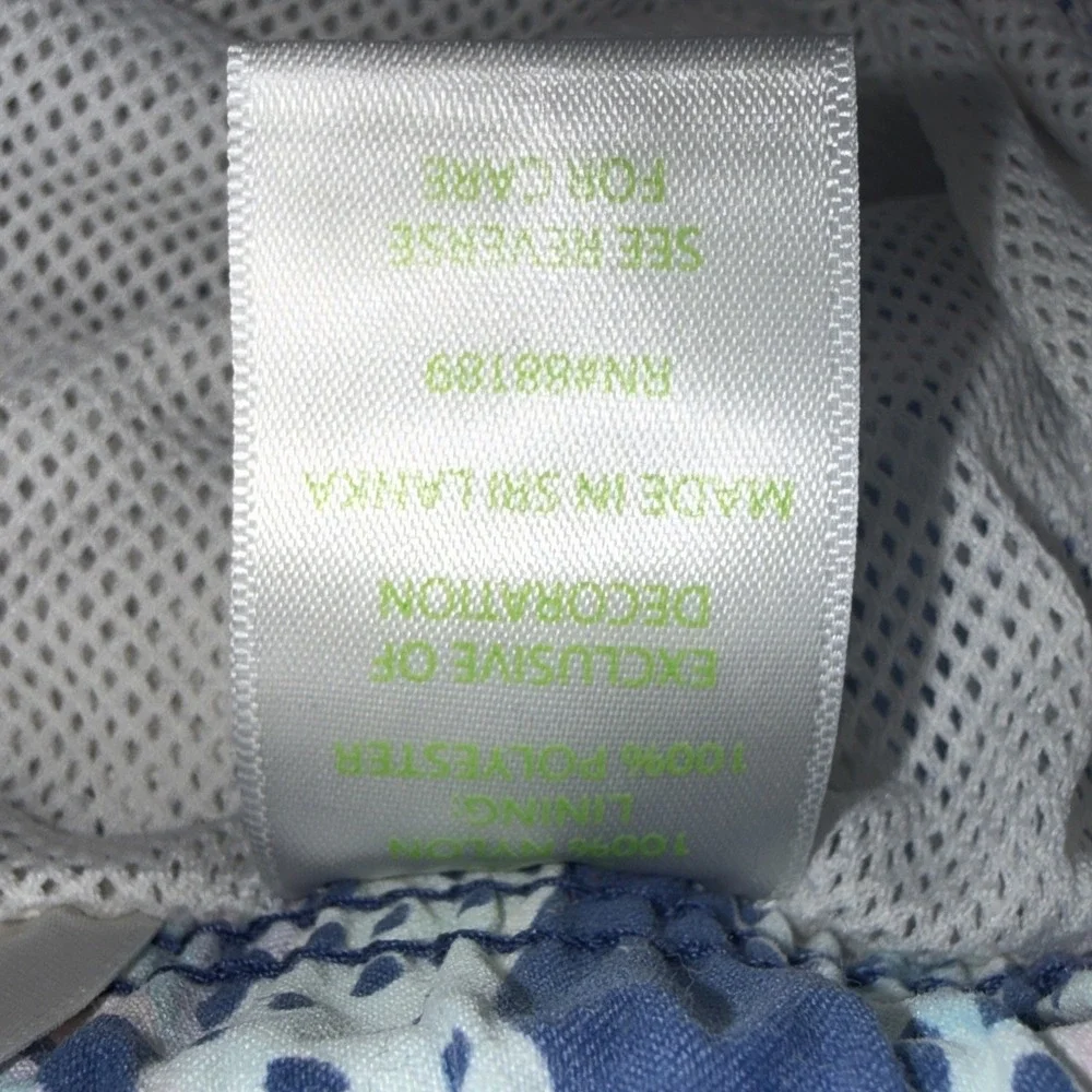 Lilly Pulitzer Preppy Beach Floral‎ Tropical Matching Boys Capri Swim Trunks 6/7